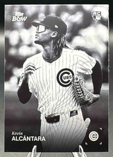 2025 Topps Black and White Kevin Alcantara #100 RC Cubs