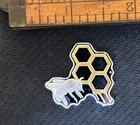 5 Gram Silver .999 Traderbea Round Bee Honeycomb Proof Gilt