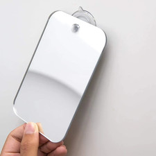 1Pc Acrylic Mirror with Wall Suction Shower Mirror with Razor Holder for Man Sha