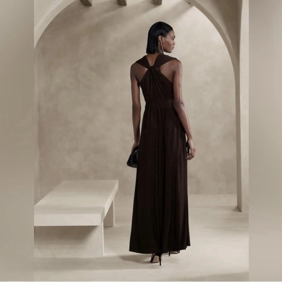 Banana Republic Lyana Twist Maxi Dress Size S NWOT RT$200 - Image 2 of 4