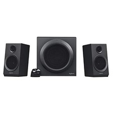 LOGITECH Z333 2.1 SPEAKERS VOLUME CONTROL JACK TV BLUE RAY/DVD PLAYER - BLACK