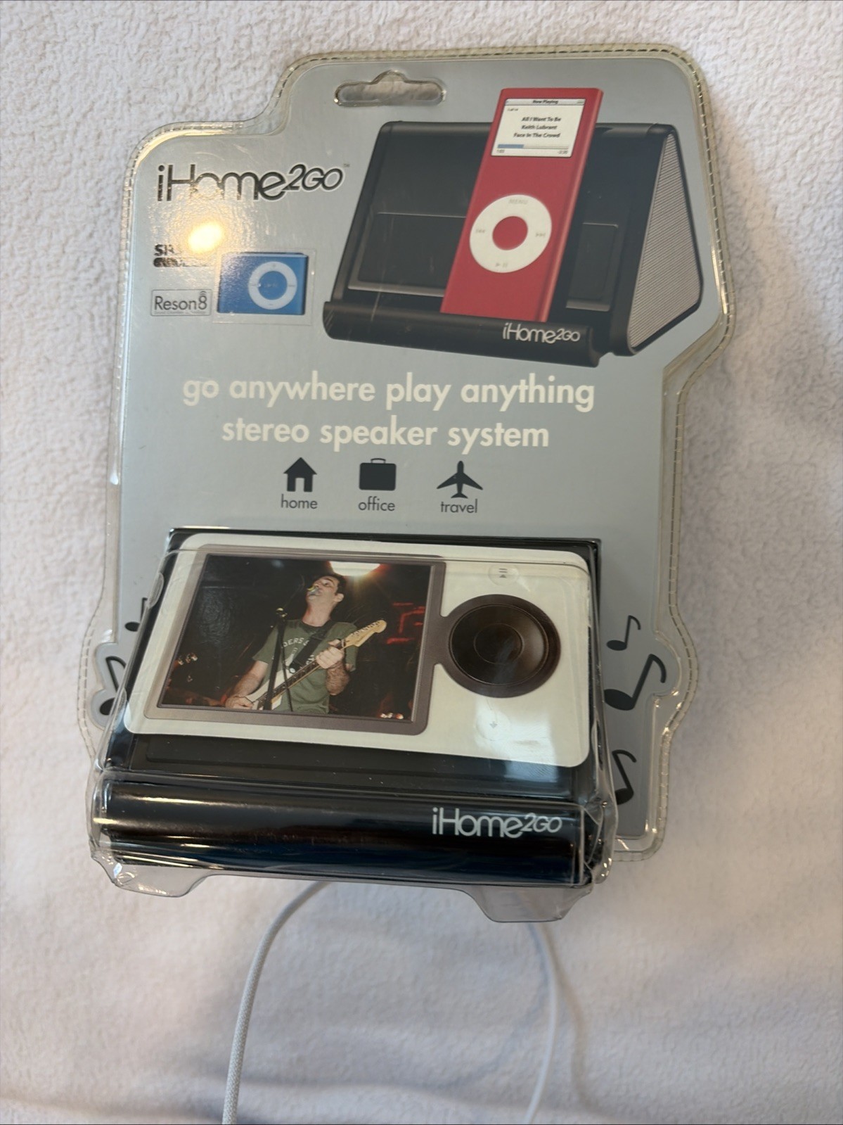 IHome Portable Travel Speaker System iHM3B Black- iPhone, iPod, Zune & MP3 2007