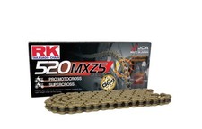 Catena moto aperta RK 520 MXZ5 con gancio a clip senza fermo - 096L - Oro