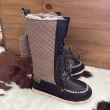 Superlamb NWT Women's Sz 6 Altai Tumbled Lace-Up Boot - SHERPA- ALTAI19-605