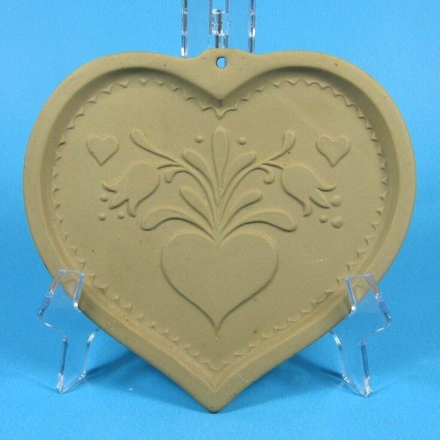 Brown Bag Cookie Art Mold FOLK HEART 1986 | eBay