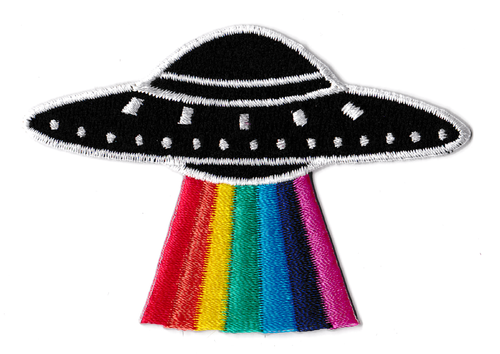 Patch Alien Thermocollant – Écusson Extra-terrestre Vert Martien 8 X 4 Cm