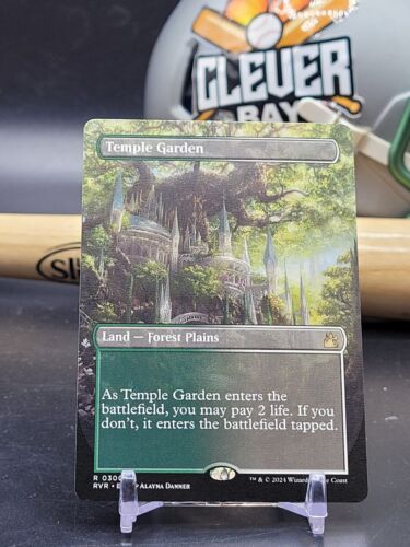 1x #300 Temple Garden Borderless MTG Ravnica Remastered NM Magic Non Foil (CBNG) - Picture 1 of 2