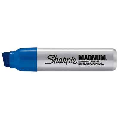 Sharpie Magnum Oversized Permanent Marker Chisel Tip Blue 44003