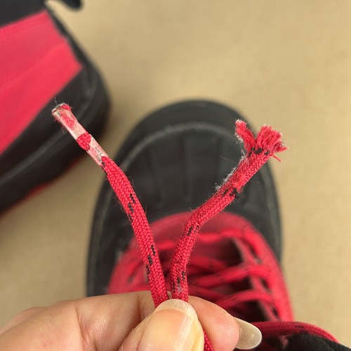 Nike Woodside 2 High GS Distance Red Sneaker Boots Youth 5.5Y Black Red Lace Up - Picture 9 of 10