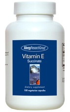 Vitamin E, Succinat, 100 Veggie Caps - Nutricology / ARG