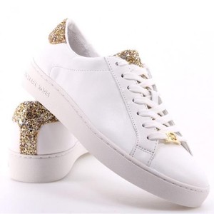 michael kors shoes white and gold