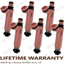 OEM Denso 6 FUEL INJECTORS FOR 02-08 Toyota Highlander Solara Camry Lexus RX ES