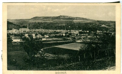 Luxemburg Diekirch Dikrech   Total View P. Houstraas Sepia Ansichtskarte
