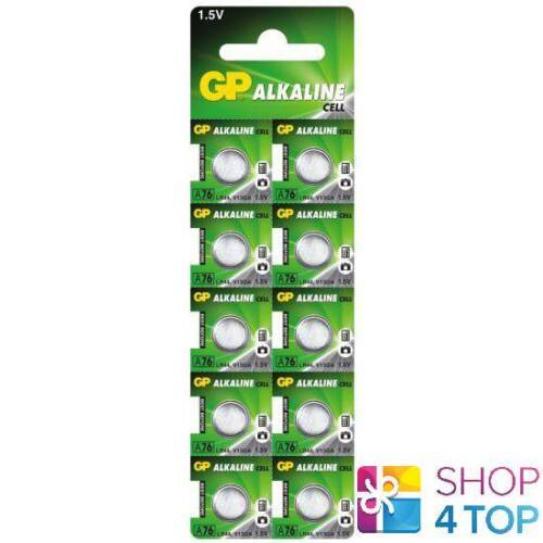 10 GP ALKALINE CELL LR44 A76 BATTERIES G13 1.5V COIN CELL BUTTON EXP 2026 NEW - Picture 1 of 1