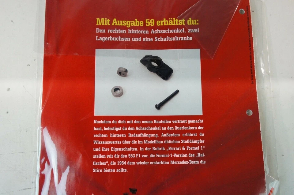 Kyosho DeAgostini Kit Ferrari F2004 / F1-04059 mit Heft OVP Ausgabe Nr.59 - Bild 3 von 3