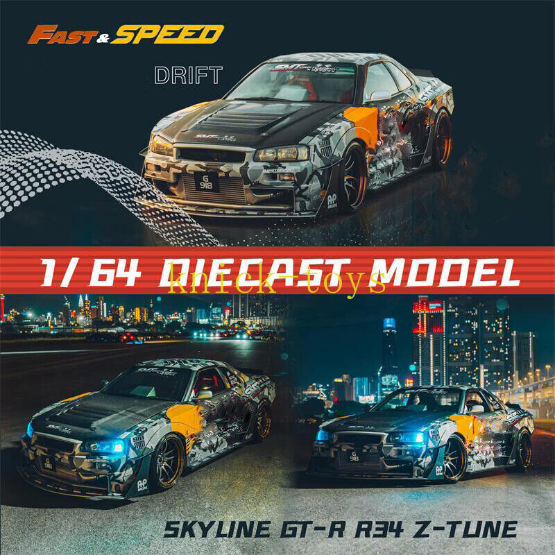 Fast Speed FS 1:64 Skyline GT-R R34 Nismo Z-Tune NFS Need