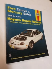 Haynes Repair Manual 36075 Ford Taurus Mercury Sable 1996 Thru 2001 Good Cond.