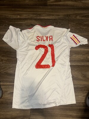 Adidas Spain FIFA 2010 David Silva Jersey Men's Medium #X | eBay
