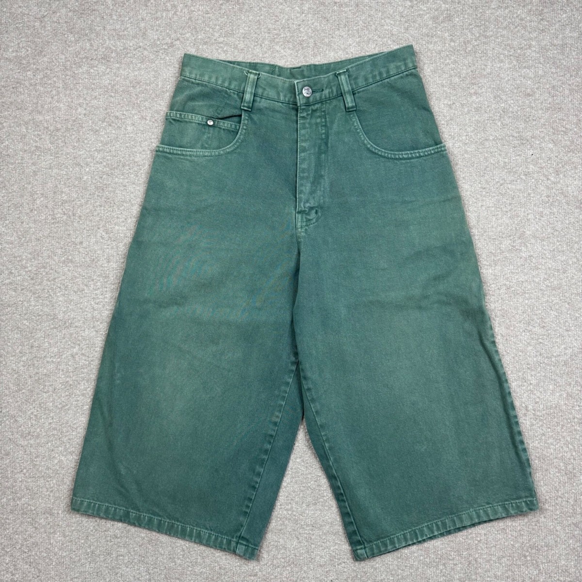 VTG Vintage Alien Workshop Denim Shorts Mens Sz 30 Green Jorts
