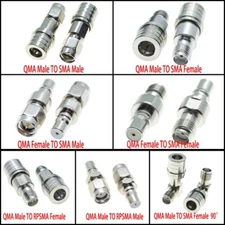QMA male female to SMA jack plug Conversion RF Coax Coaxial connector Adapter