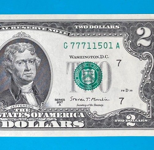 11501 Mineola, NY Zip Code (G 77711501 A) $2 Two Dollar Bill *UNC* - 第 1/4 張圖片