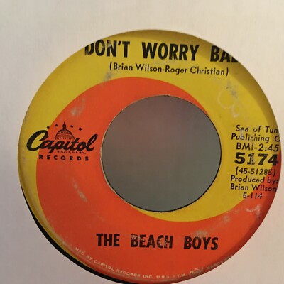 THE BEACH BOYS /45 single, I GET AROUND / DON,T WORRY BABY | eBay