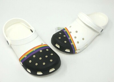 new rainbow crocs
