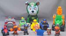 Paw Patrol 5 Figures And 6 Trucks Rescue  1 plush