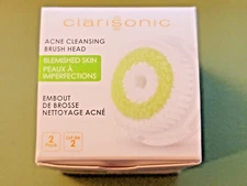 Clarisonic Acne Cleansing Facial Brush Head Blemish Prone Skin TWO 2 Pack NEW
