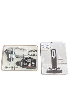 Auto Wine Preserver Set By Wolfgang Puck & The Original Brand Corkscrew Set