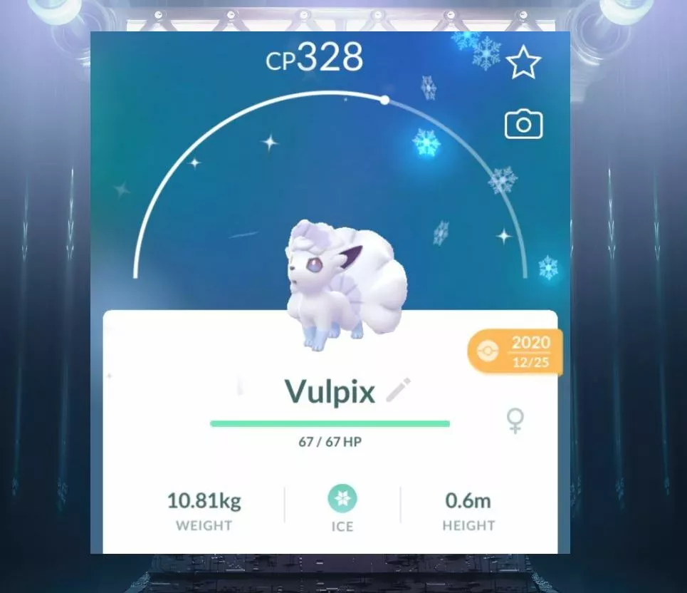 Vulpix alola shiny pokemon go  Pokemon, Poeira estelar, Pokemon go