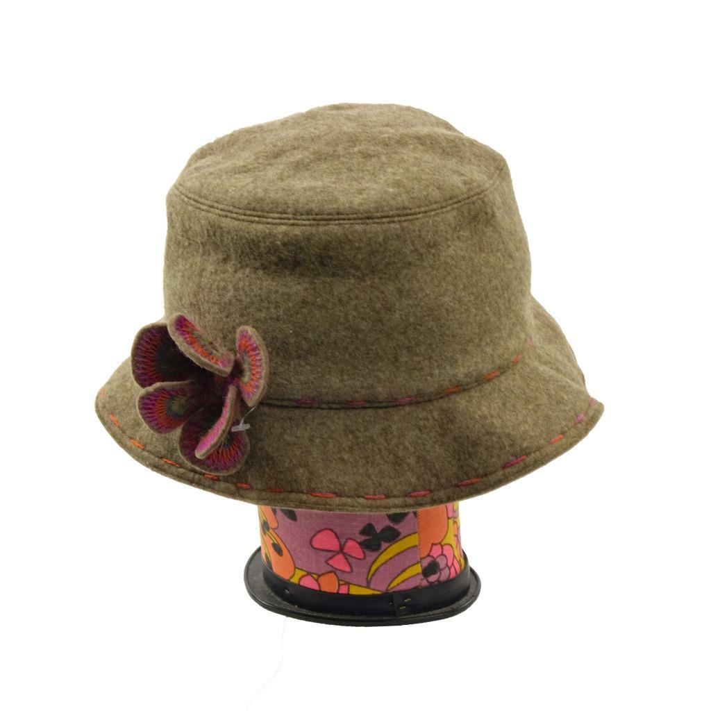 HELEN KAMINSKI Bucket Hat Cap 100% Wool Felt Sz. Medium  display picture 1