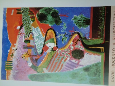 David Hockney Poster Metropolitan Museum of Art 1988 Retrospective