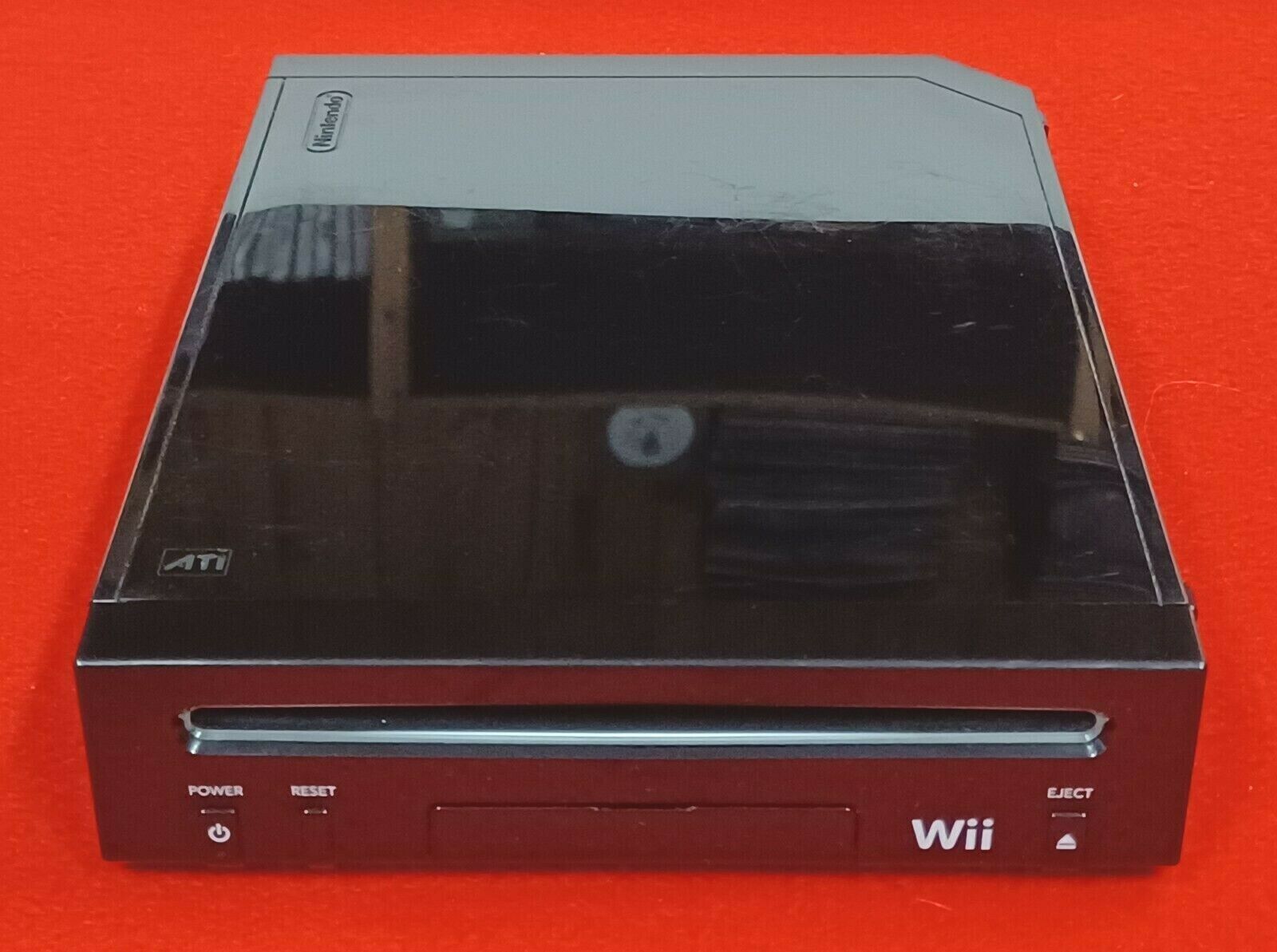 Nintendo Wii Black Console Only RVL-101 Tested Working Replacement