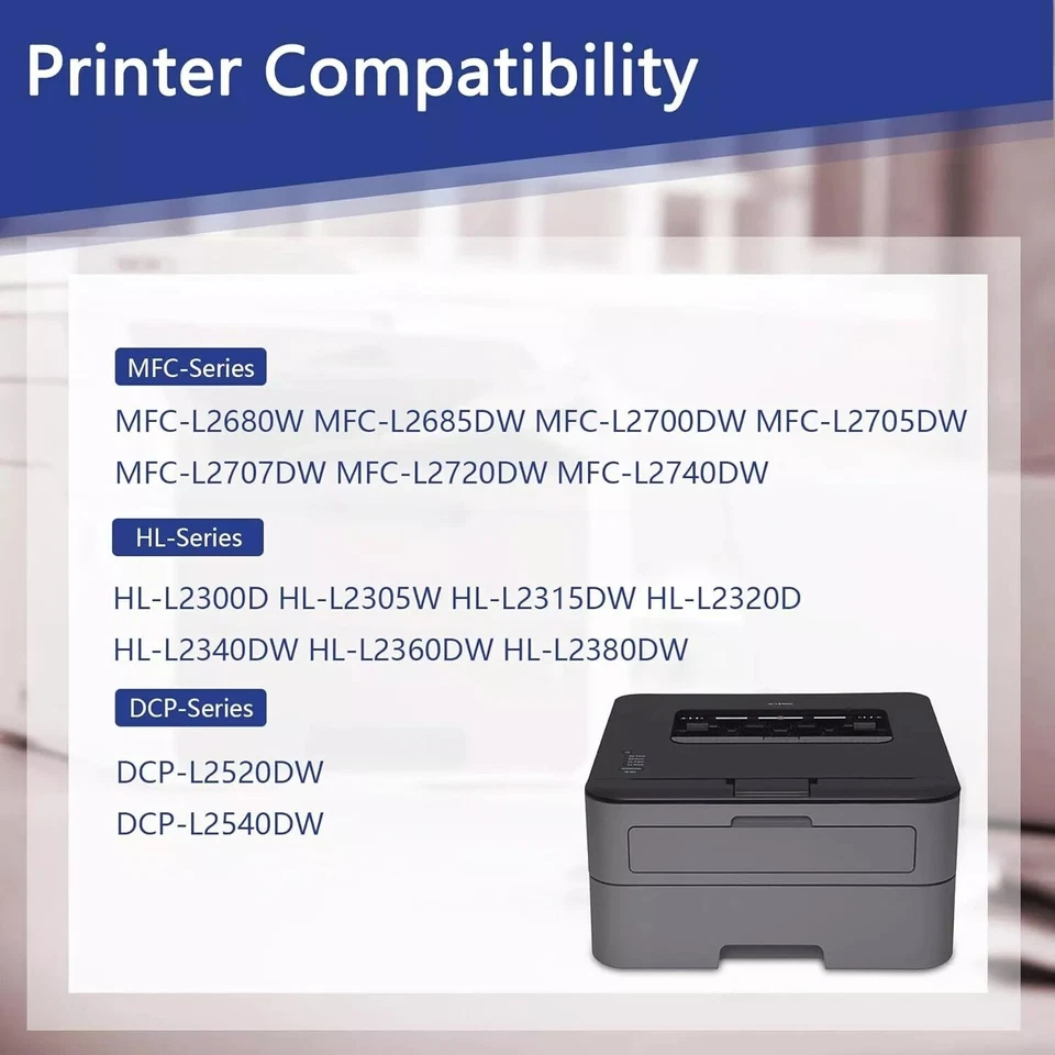 2PK TN660 Toner Cartridge For Brother TN630 MFC-L2700DW MFC-L2740DW DCP-L2540DW - Image 3 of 4