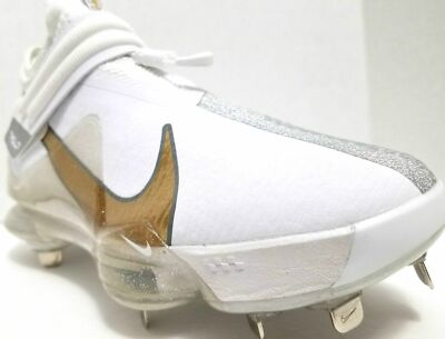 【8/16まで値引き中】NIKE_FORCEZOOMTROUT7_27.5cm Size 8 - Nike Force Zoom Trout 7 Pro Mid White Metallic Gold