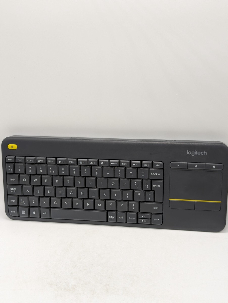 NO DONGLE Logitech K400 Plus keyboard wireless touch touchpad UK