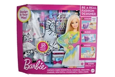 Barbie Be a Real Fashion Designer Doll Dress Craft Kit Over 50 pieces "Tie Dye"