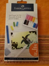 Faber Castell Soft Pastel Art Set 12 Colors 4 Tools NIB