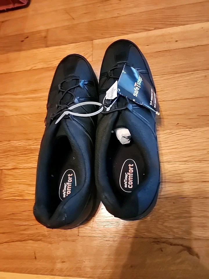 Женские туфли-слипоны Safe T Step Alidra черные нескользящие размер 13 - Изображение 4 из 4