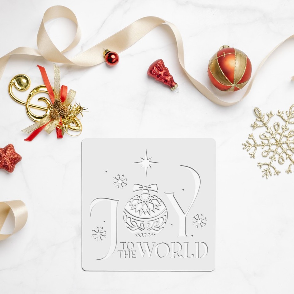 16 Sheets Crafting Supplies Holiday Stencils Creative Painting Drawing ...