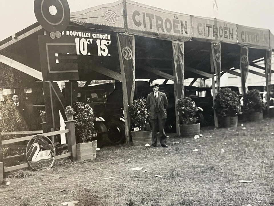 PHOTOGRAPHIE ANCIENNE EXPOSITION AUTOMOBILE CITROËN ROSALIE ROYAN ?CIRCA 1930 - Photo 3/3