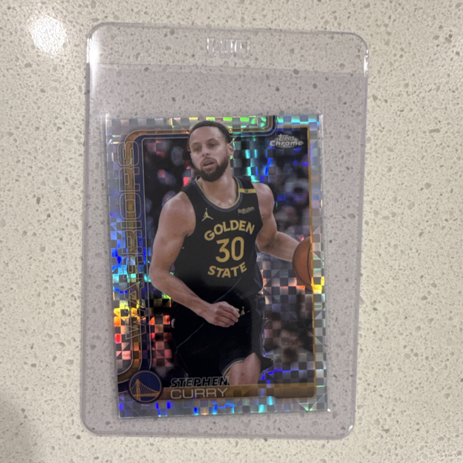 2025 Topps Chrome Stephen Curry X-Fractor Golden State Warriors #201