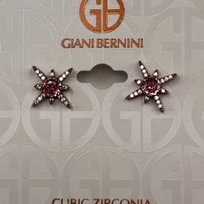 Giani Bernini Pink Starburst Earrings MSRP $85