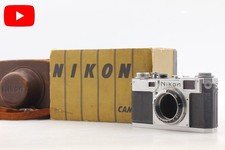  MINT Box Case late Nikon S2 Black Dial Rangefinder 35mm Film Camera From JAPAN