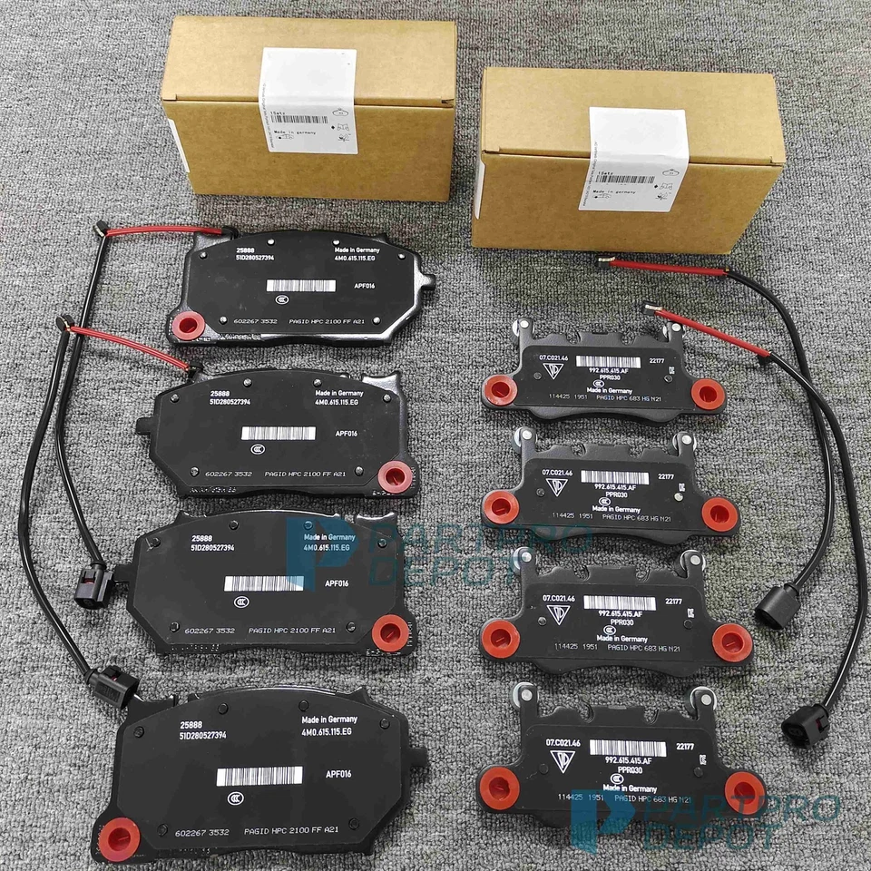 Front & Rear Brake Pad kit fits Bentley Continental GT Flying Spur (18+） - Image 3 of 4