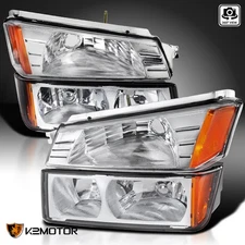Fits 2002-2006 Chevy Avalanche 1500 2500 Body Cladding Headlights+Bumper Lamps