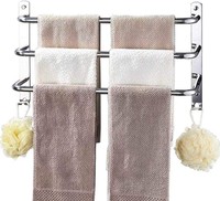 HONPHIER Towel Rail 3-Tier Bath Towel Rack SUS 304 Stainless Steel Towel Rail w
