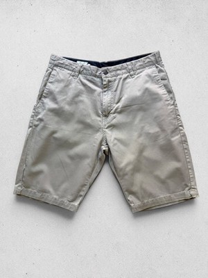 Volcom Beige Chino Shorts Herren W33 L10 Baumwolle Freizeit Skate Style