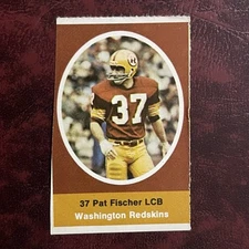 1972 Sunoco NFL Action Set PAT FISCHER Stamp WASHINGTON REDSKINS